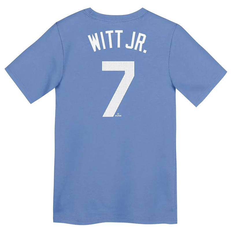 Youth Nike Bobby Witt Jr Light Kansas City Royals Home Player Name  Number T-Shirt