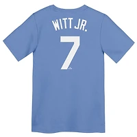 Youth Nike Bobby Witt Jr Light Kansas City Royals Home Player Name  Number T-Shirt