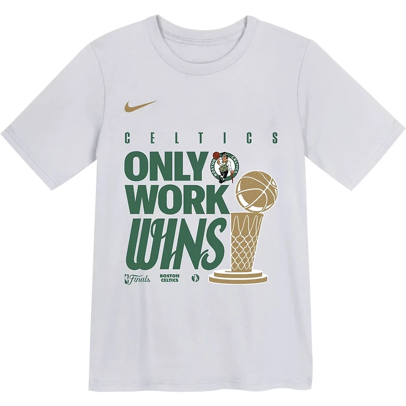 Youth Nike Boston Celtics 2024 NBA Finals Champions Celebration Parade T-Shirt
