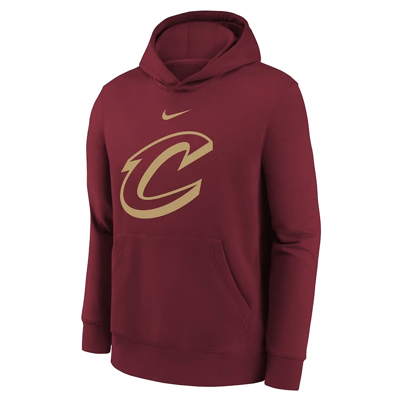Youth Nike Cleveland Cavaliers 2025 26 Club Fleece Hoodie
