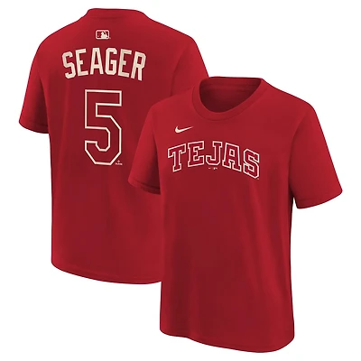 Youth Nike Corey Seager Texas Rangers 2026 City Connect Name Number T-Shirt