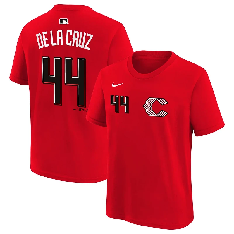 Youth Nike Elly De La Cruz Cincinnati s 2026 City Connect Name Number T-Shirt