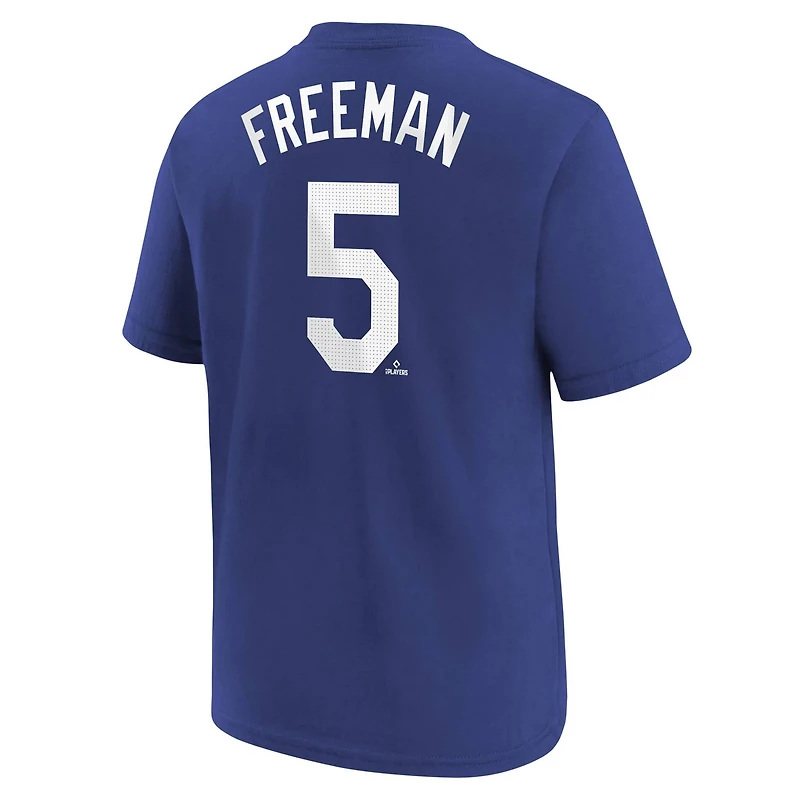 Youth Nike Freddie Freeman Los Angeles Dodgers 2025 World Series Champions Name  Number T-Shirt