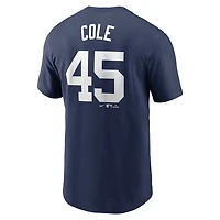Youth Nike Gerrit Cole New York Yankees Home Player Name  Number T-Shirt