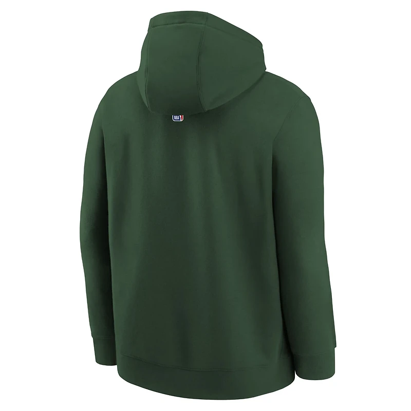 Youth Nike Hunter Milwaukee Bucks 2025 26 Club Fleece Hoodie