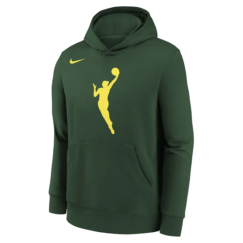 Youth Nike Hunter WNBA Logo Essential Team Pullover Hoodie