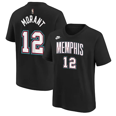 Youth Nike Ja Morant Memphis Grizzlies Name Number T-Shirt - Classic Edition