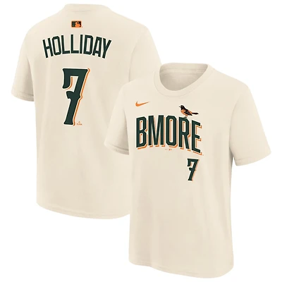 Youth Nike Jackson Holliday Baltimore Orioles 2026 City Connect Name Number T-Shirt
