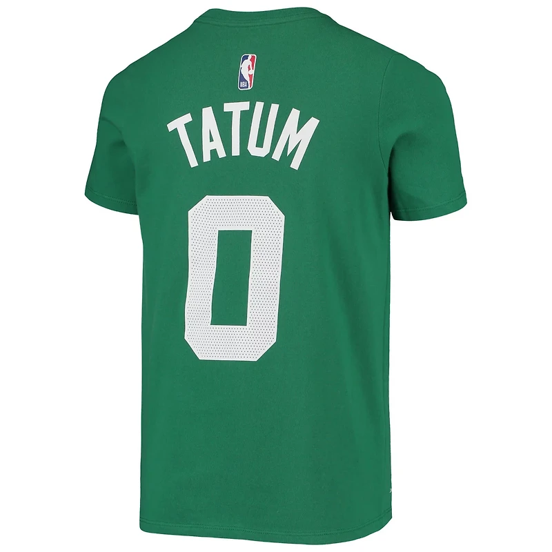 Youth Nike Jayson Tatum Kelly Boston Celtics Logo Name  Number Performance T-Shirt