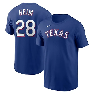 Youth Nike Jonah Heim Texas Rangers Name  Number T-Shirt