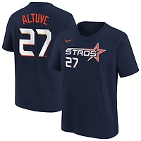 Youth Nike Jose Altuve Houston Astros Fuse City Connect Name  Number T-Shirt