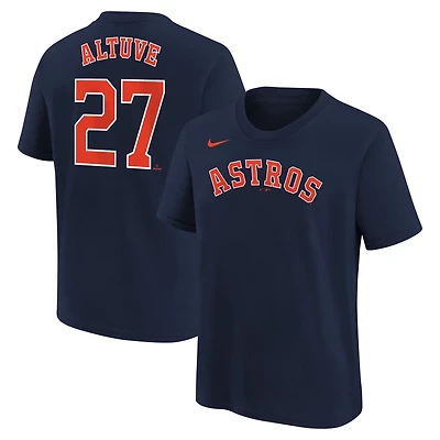 Youth Nike Jose Altuve Houston Astros Home Player Name  Number T-Shirt