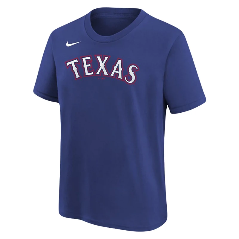 Youth Nike Josh Jung Texas Rangers Name  Number T-Shirt