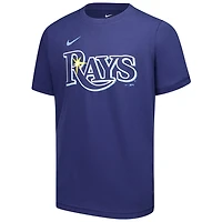 Youth Nike Junior Caminero Tampa Bay Rays Name  Number T-Shirt