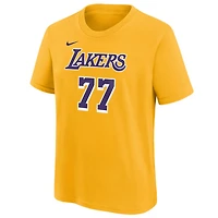 Youth Nike Luka Doni Los Angeles Lakers Player Name  Number T-Shirt