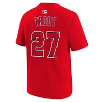Youth Nike Mike Trout Los Angeles Angels Name  Number T-Shirt