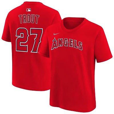 Youth Nike Mike Trout Los Angeles Angels Name  Number T-Shirt