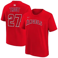 Youth Nike Mike Trout Los Angeles Angels Name  Number T-Shirt