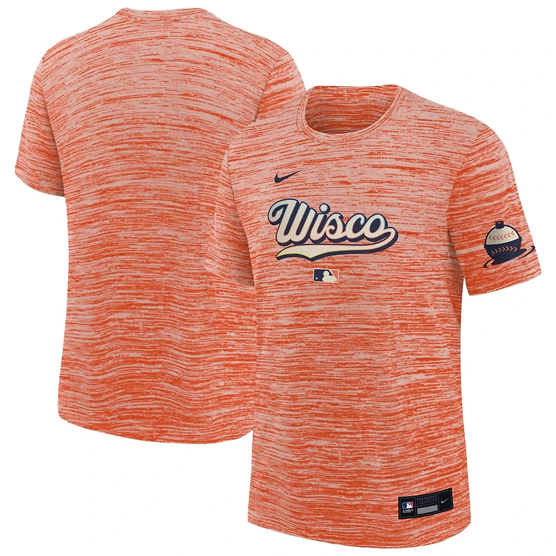 Youth Nike Milwaukee Brewers 2026 City Connect Authentic Collection Velocity Dri-FIT T-Shirt
