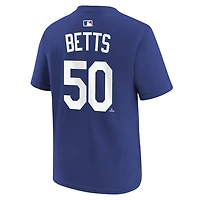 Youth Nike Mookie Betts Los Angeles Dodgers Name  Number T-Shirt