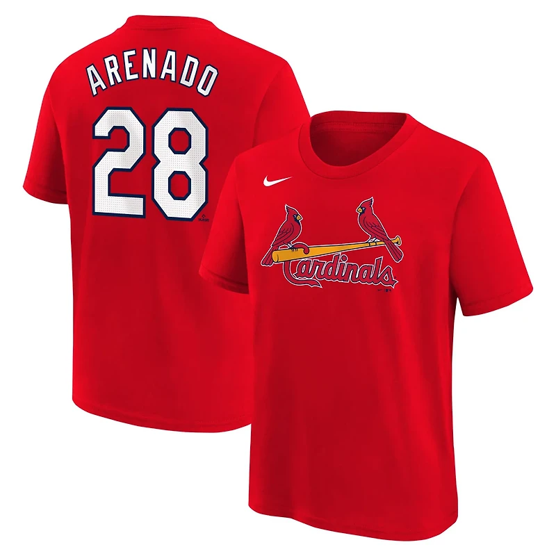 Youth Nike Nolan Arenado St Louis Cardinals Home Player Name  Number T-Shirt