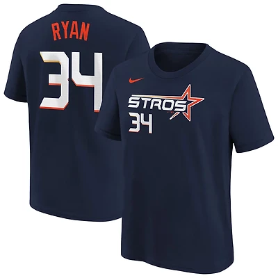 Youth Nike Nolan Ryan Houston Astros Fuse City Connect Name  Number T-Shirt
