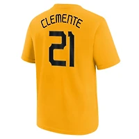 Youth Nike Roberto Clemente Pittsburgh Pirates Fuse City Connect Name  Number T-Shirt