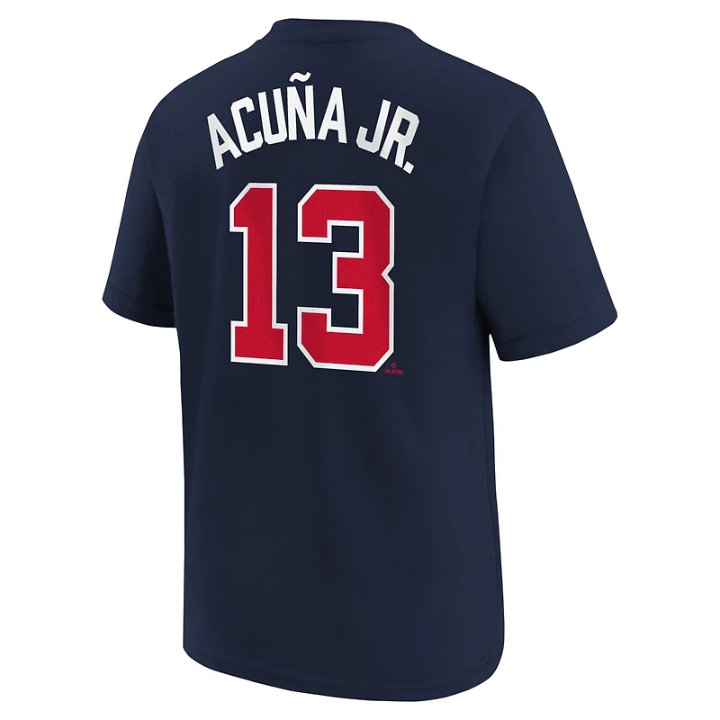 Youth Nike Ronald Acua Jr Atlanta Braves Home Player Name Number T-Shirt