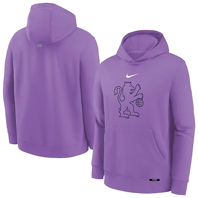 Youth Nike Sacramento Kings 2025 26 City Edition Club Fleece Pullover Hoodie