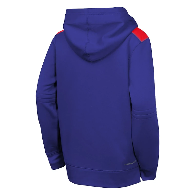 Youth Nike Texas Rangers Authentic Collection Performance Pullover Hoodie