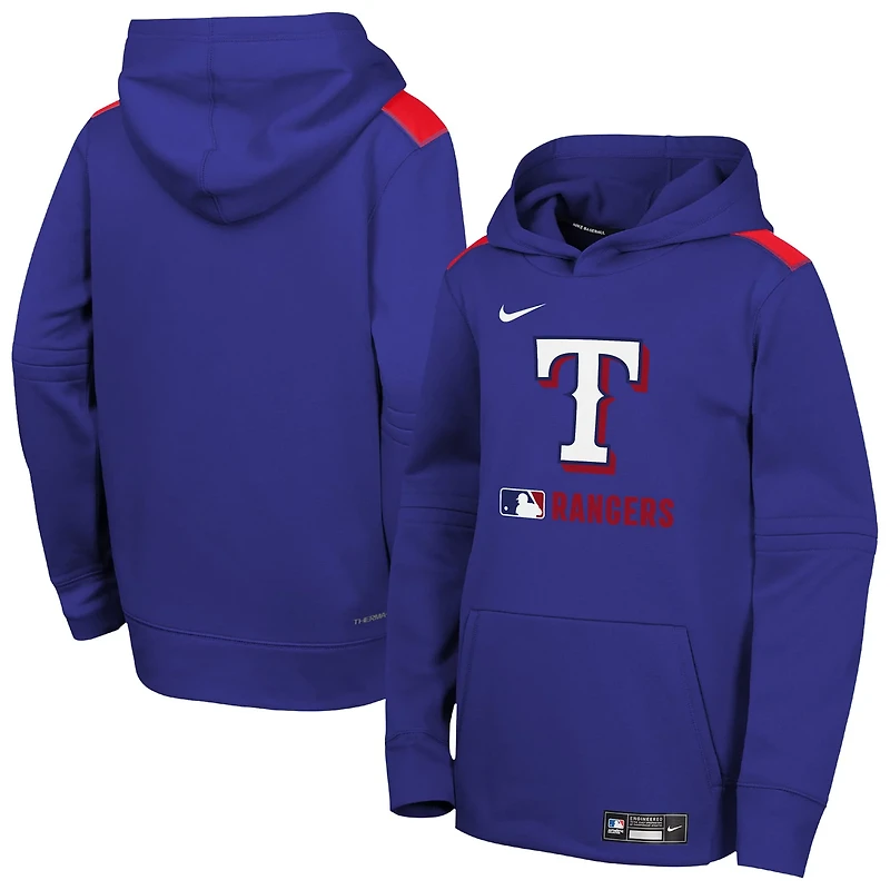 Youth Nike Texas Rangers Authentic Collection Performance Pullover Hoodie