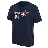 Youth Nike Yordan Alvarez Houston Astros Fuse City Connect Name  Number T-Shirt