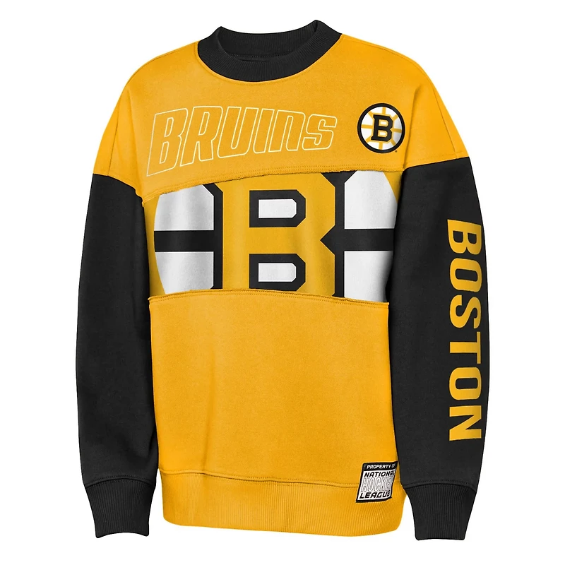 Youth Outerstuff Black Boston Bruins Impact Player Sweatshirt