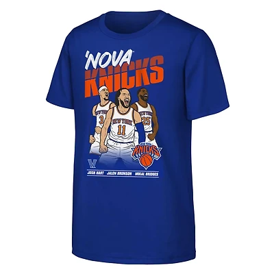 Youth Outerstuff Jalen Brunson Josh Hart  Mikal Bridges Nova Knicks T-Shirt