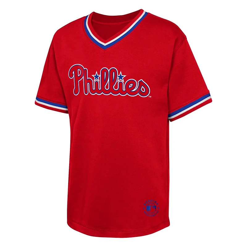 Youth Philadelphia Phillies Relief Pitcher V-Neck T-Shirt