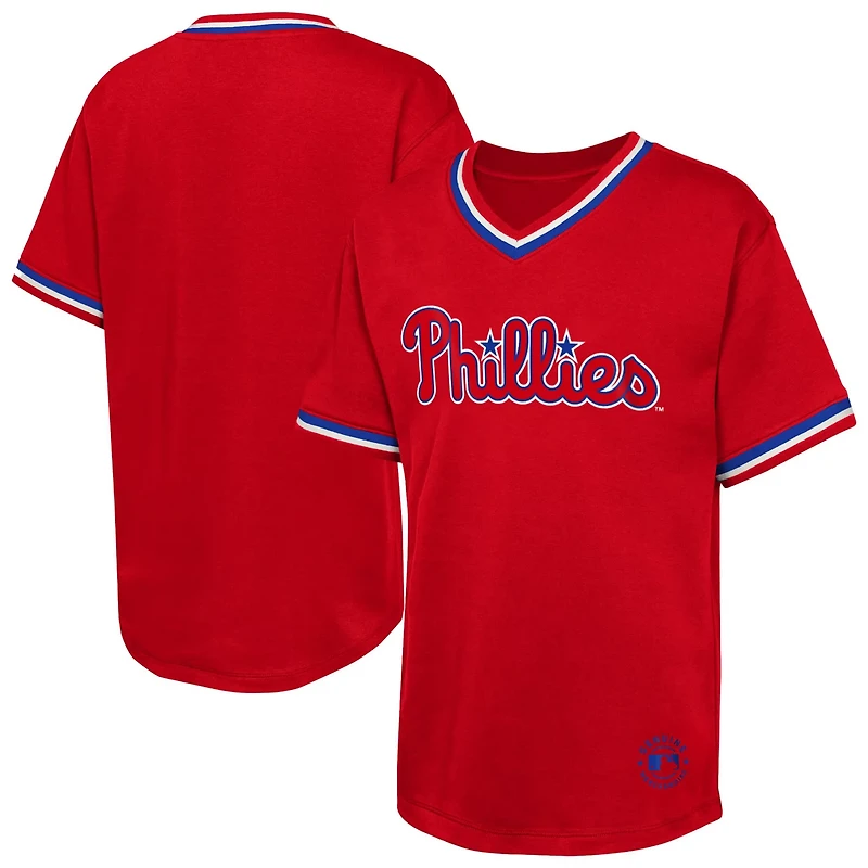 Youth Philadelphia Phillies Relief Pitcher V-Neck T-Shirt