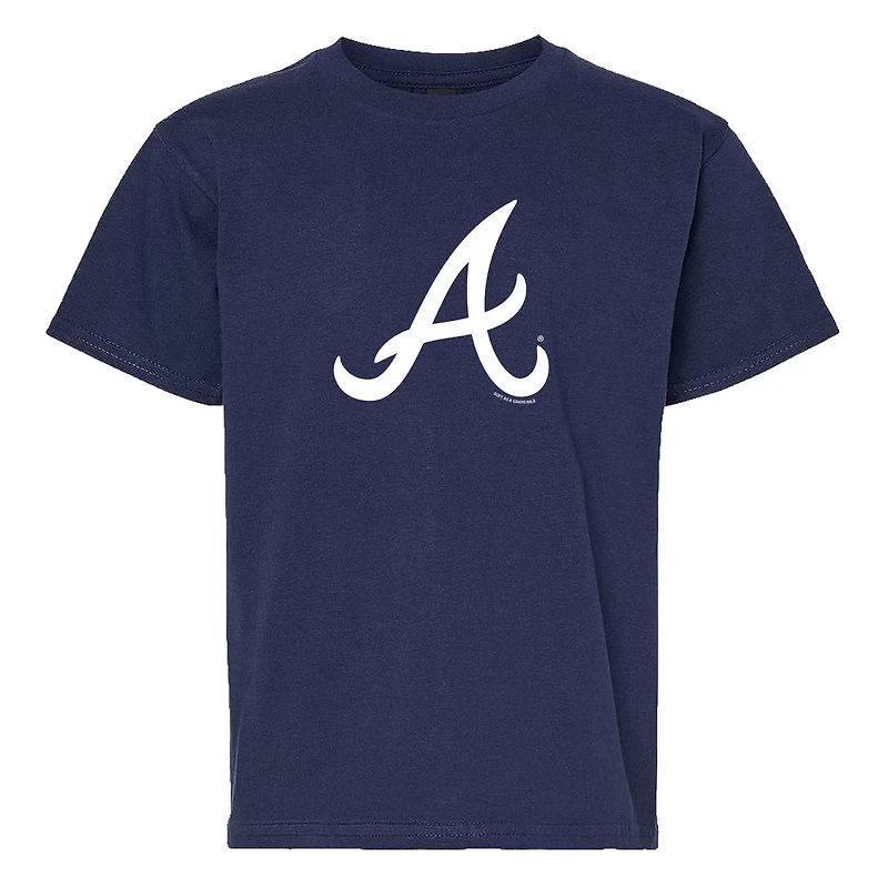 Youth Soft as a Grape Gray Atlanta Braves Two-Pack T-Shirt Set