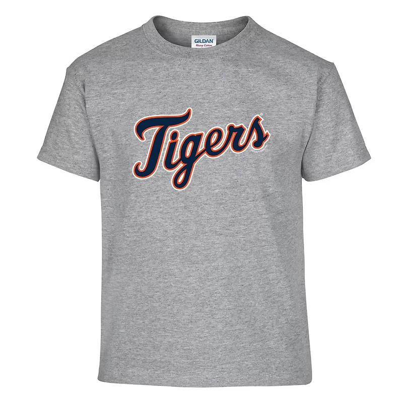 Youth Soft as a Grape Heather Gray Detroit Tigers Two-Pack T-Shirt Set