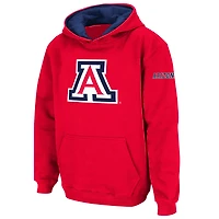 Youth Stadium Athletic Cardinal Arizona Wildcats Big Logo Pullover Hoodie
