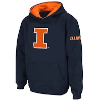 Youth Stadium Athletic Illinois Fighting Illini Big Logo Pullover Hoodie