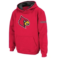 Youth Stadium Athletic Louisville Cardinals Big Logo Pullover Hoodie