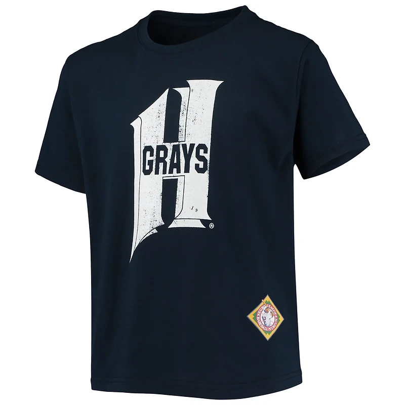 Youth Stitches Homestead Grays Negro League Logo T-Shirt