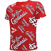 Youth Stitches St Louis Cardinals Allover Team T-Shirt