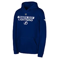 Youth Tampa Bay Lightning Authentic Pro Wordmark Fleece Pullover Hoodie