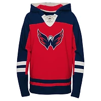 Youth Washington Capitals Ageless Revisited Home Lace-Up Pullover Hoodie
