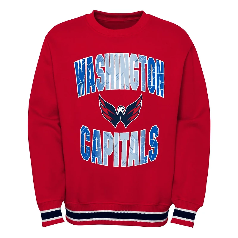 Youth Washington Capitals Classic Blueliner Pullover Sweatshirt