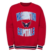Youth Washington Capitals Classic Blueliner Pullover Sweatshirt