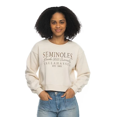 ZooZatz Florida State Seminoles Cropped Crewneck Sweatshirt
