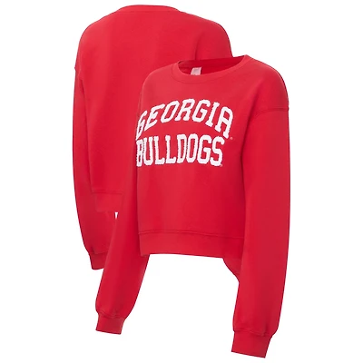 ZooZatz Georgia Bulldogs Chenille Cropped Sweatshirt