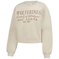 ZooZatz Michigan Wolverines Cropped Crewneck Sweatshirt